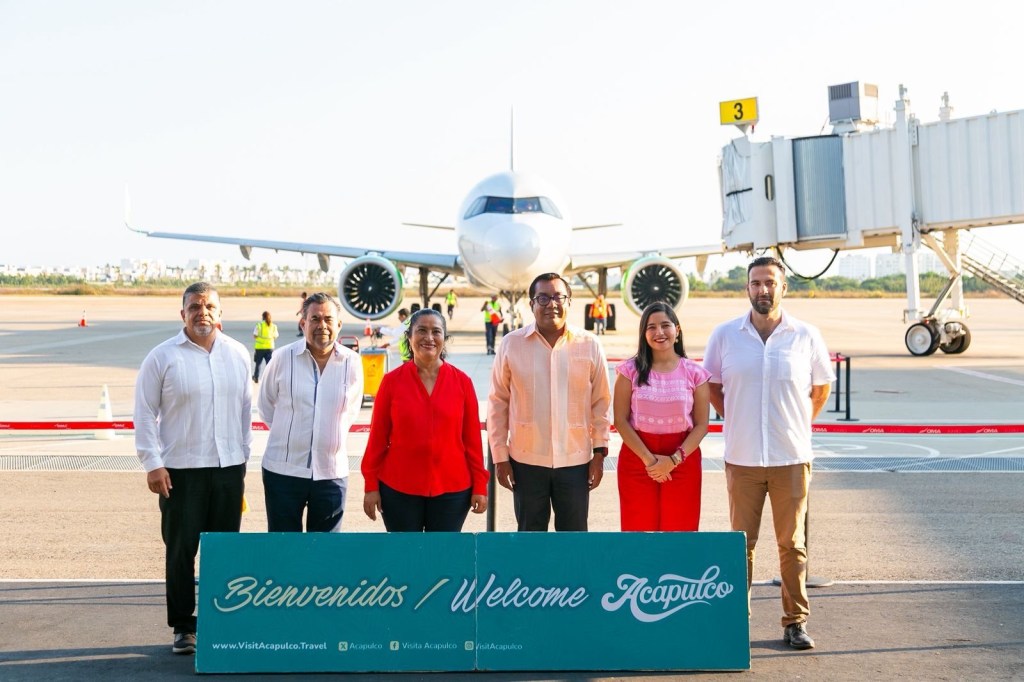 Arriba a Acapulco vuelo proveniente de Cancún y fortalece la conectividad aérea del destino