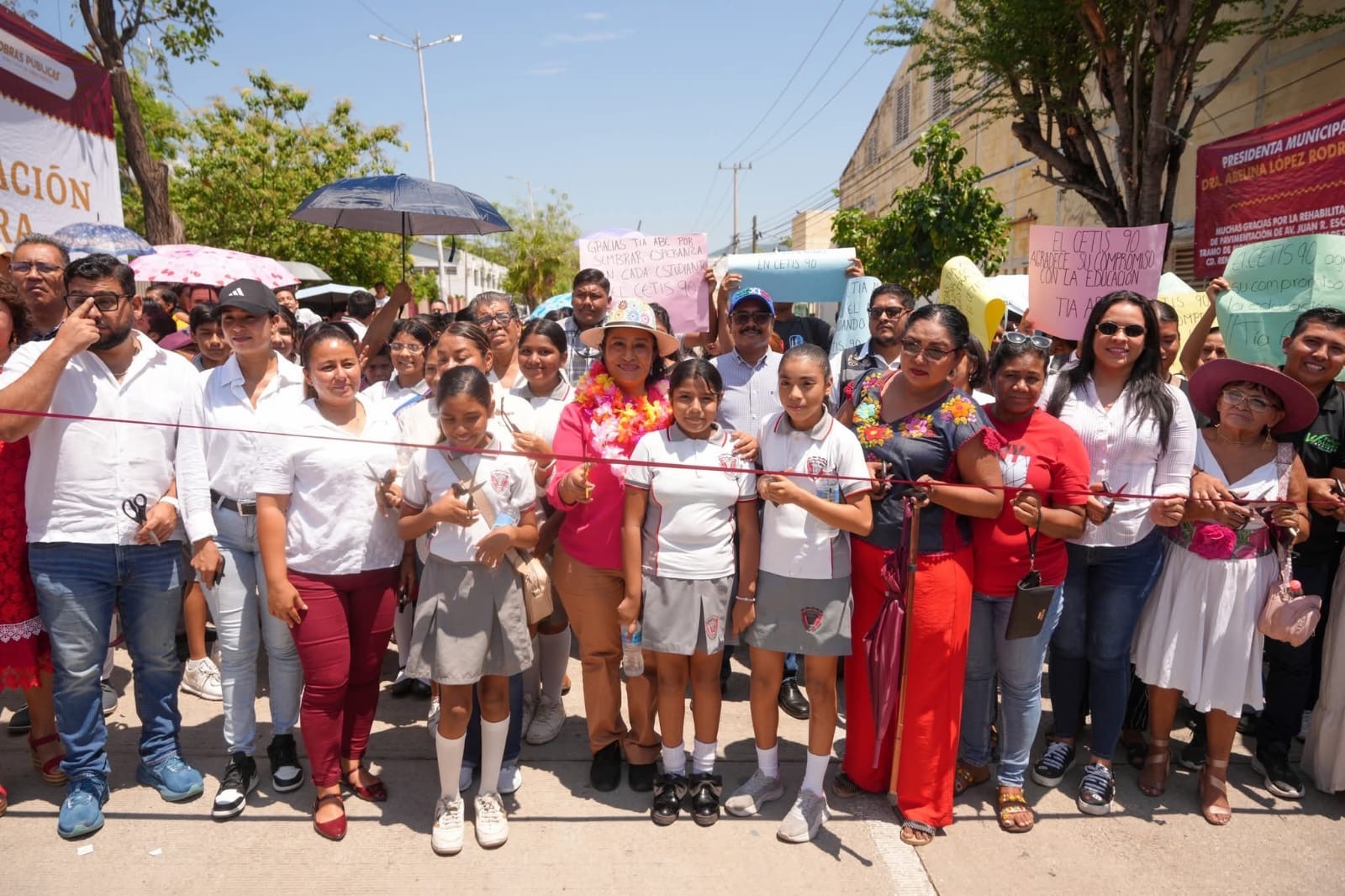 Cumple Abelina López y entrega obras por más de 11 MDP en Ciudad Renacimiento