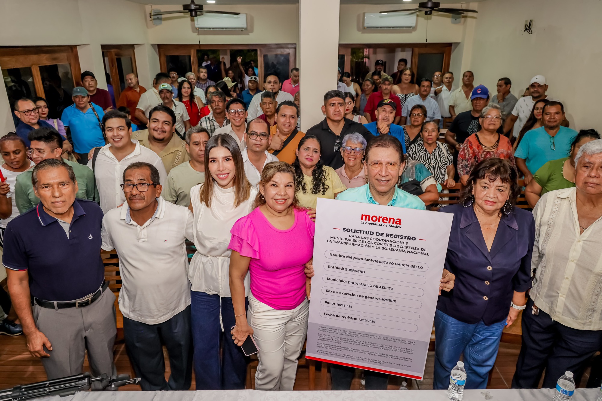 Gustavo García Bello anuncia su registro para coordinar los comités de Morena en Zihuatanejo y propone fortalecer la organización territorial